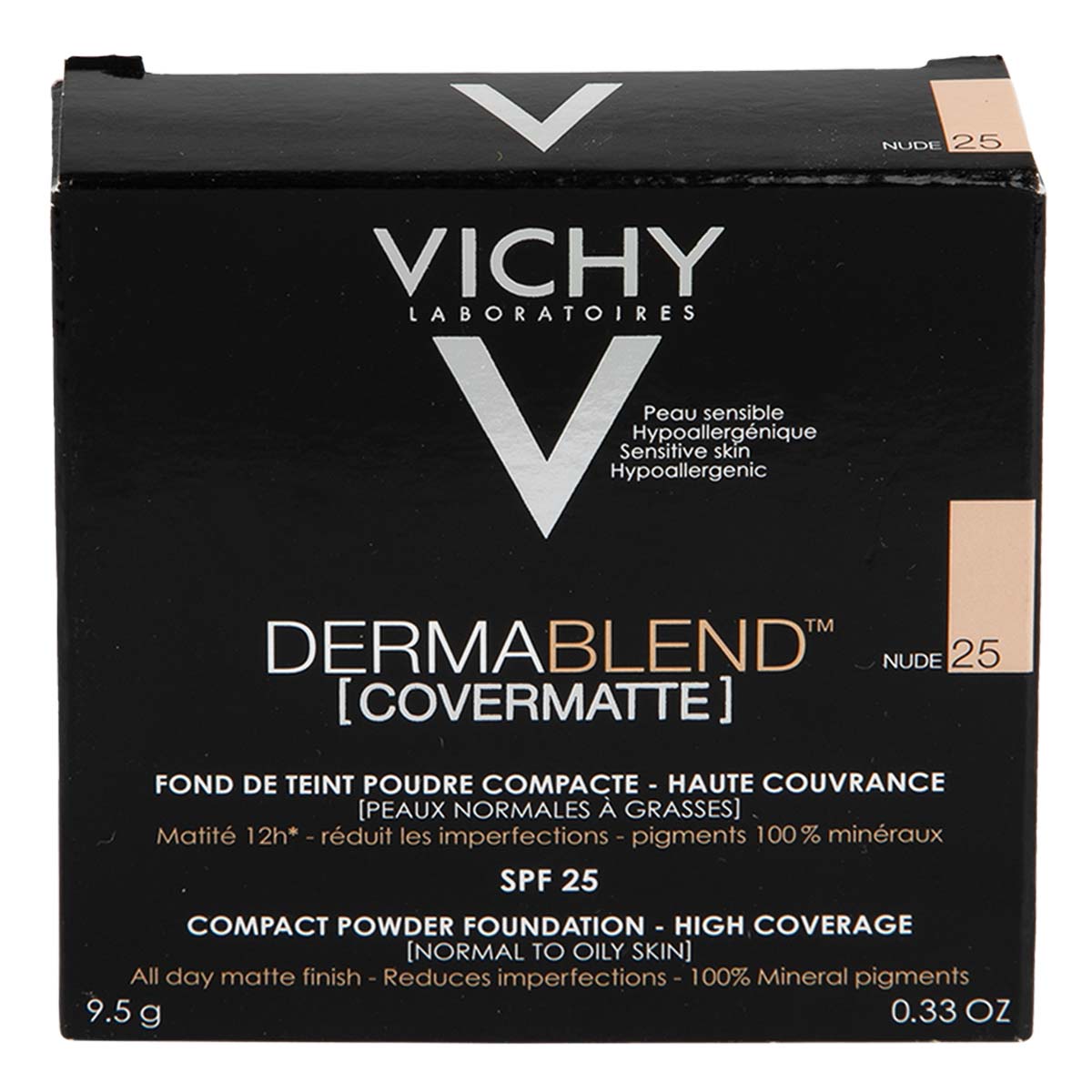 Vichy Dermablend Covermatte Compact Powder Foundation 9,5g - Colour: 25: Nude
