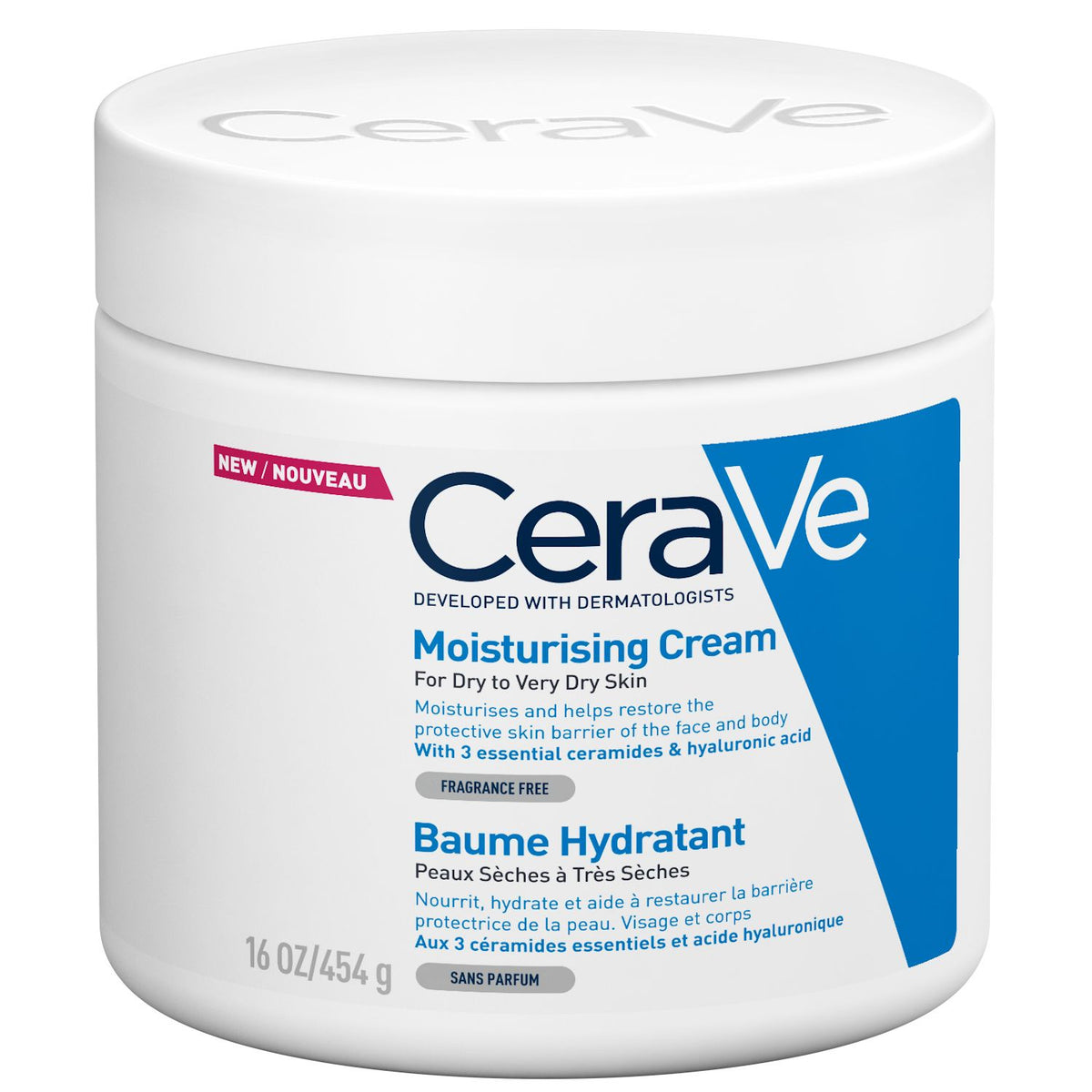 CeraVe Moisturizing Cream For Dry Skin Moisturizer 454g