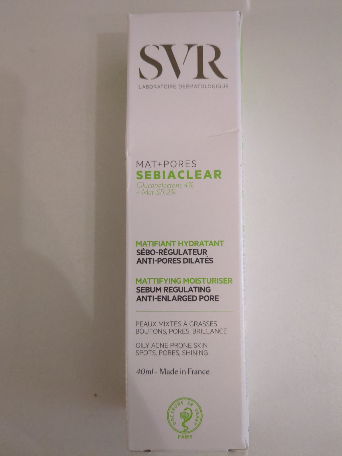 SVR Sebiaclear, Mat + Pores Cream, Fresh, 40 Ml (2)