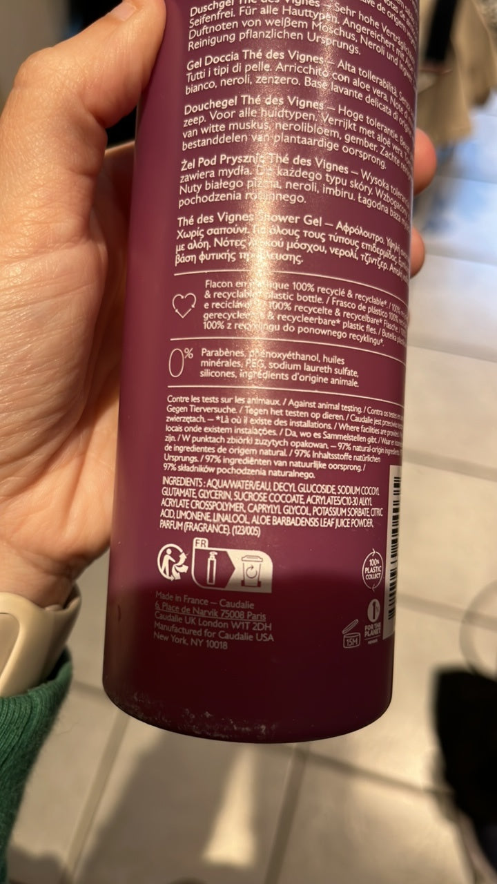 CAUDALIE ARIS Thé des Vignes Gel Douche Haute tolé (2)