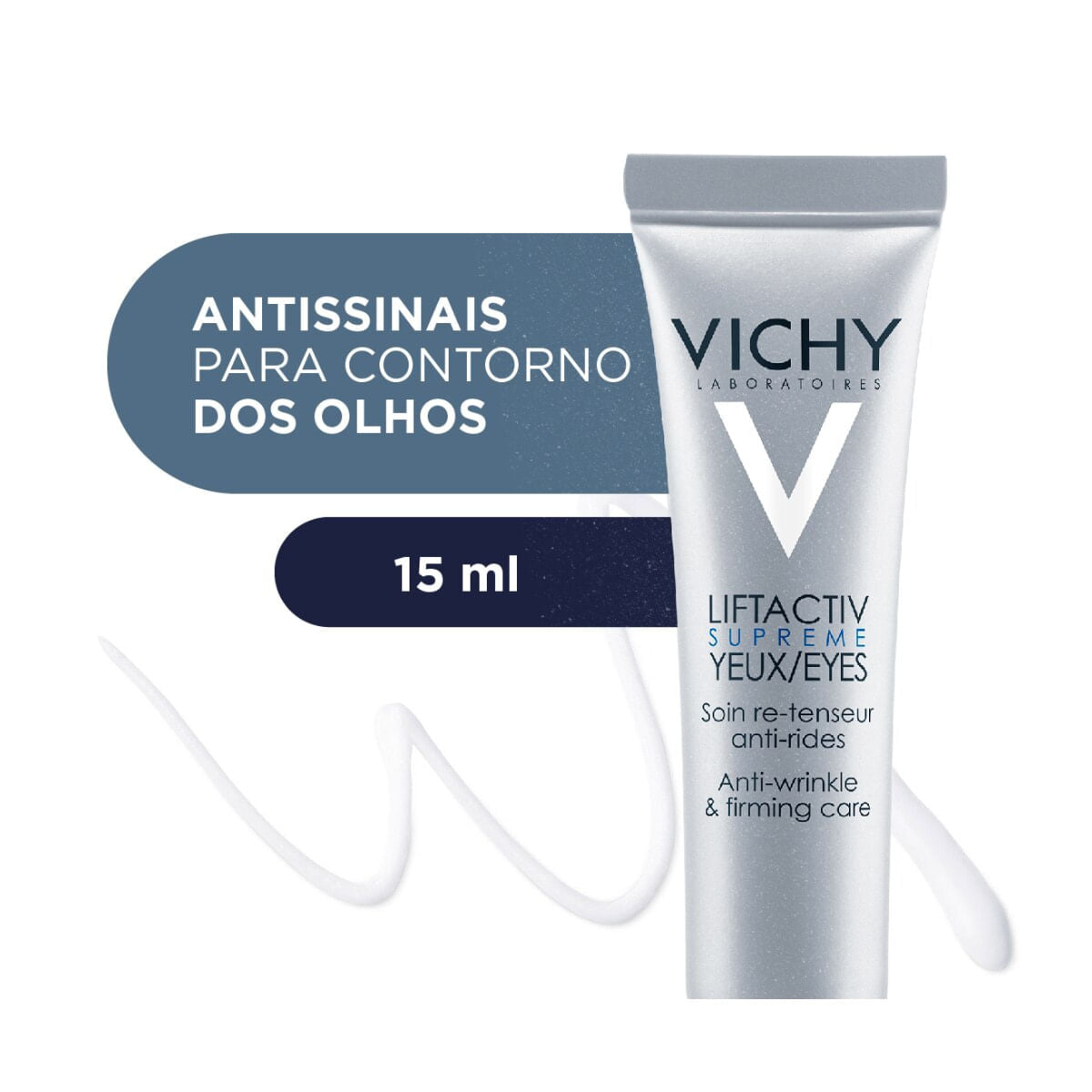 Vichy Liftactiv Supreme Eyes Anti-Wrinkle &amp; Firming Eye Cream Moisturizer 15 mL