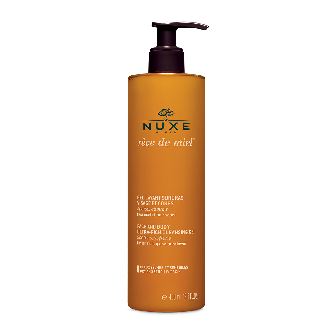 Nuxe Reve De Miel Ultra Rich, Cleansing Gel, For Face, 400 Ml
