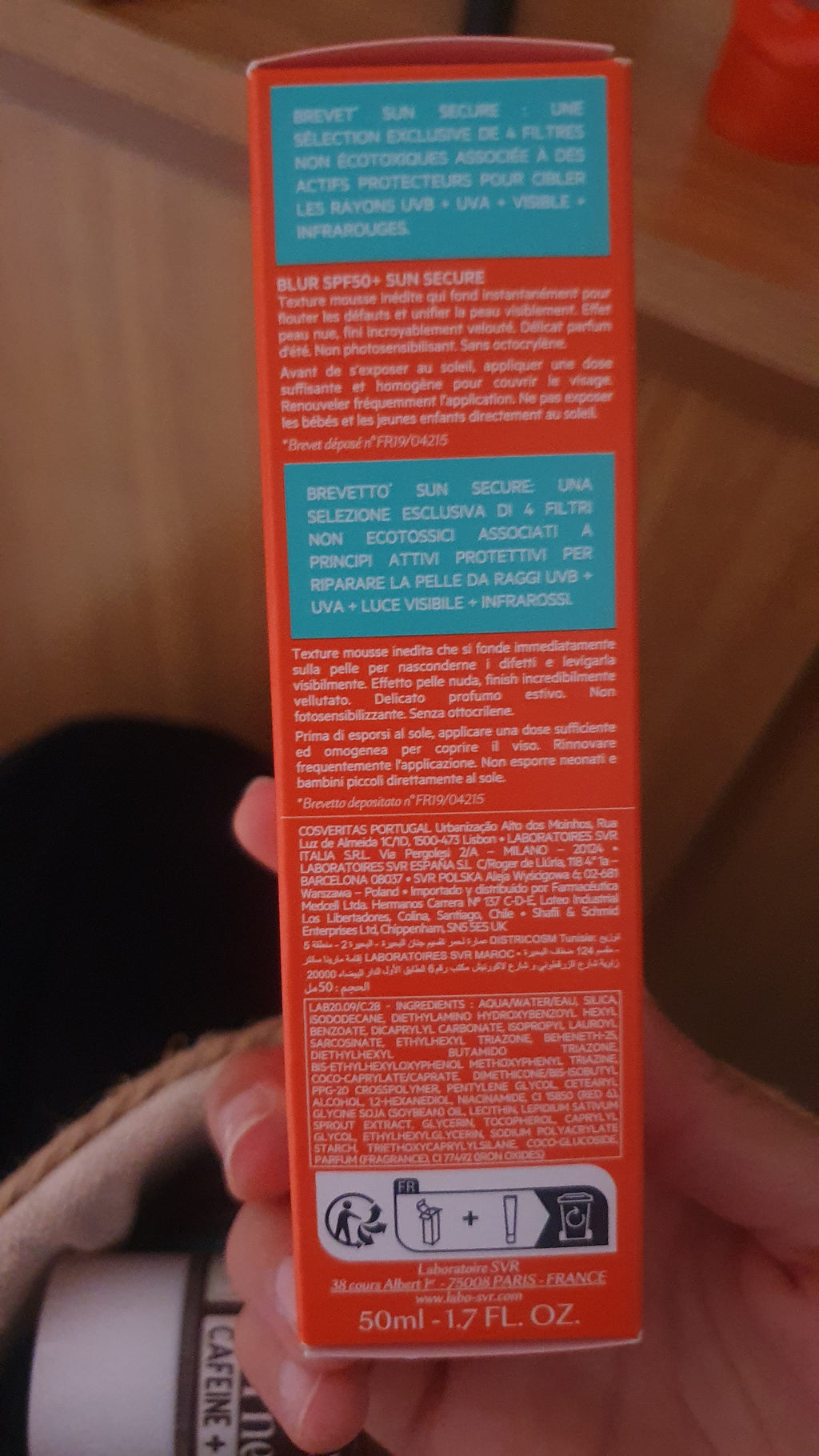 SVR Sun Secure Gelcreme SPF50+ Mousse Cream Optical Blur 50 Ml (3)