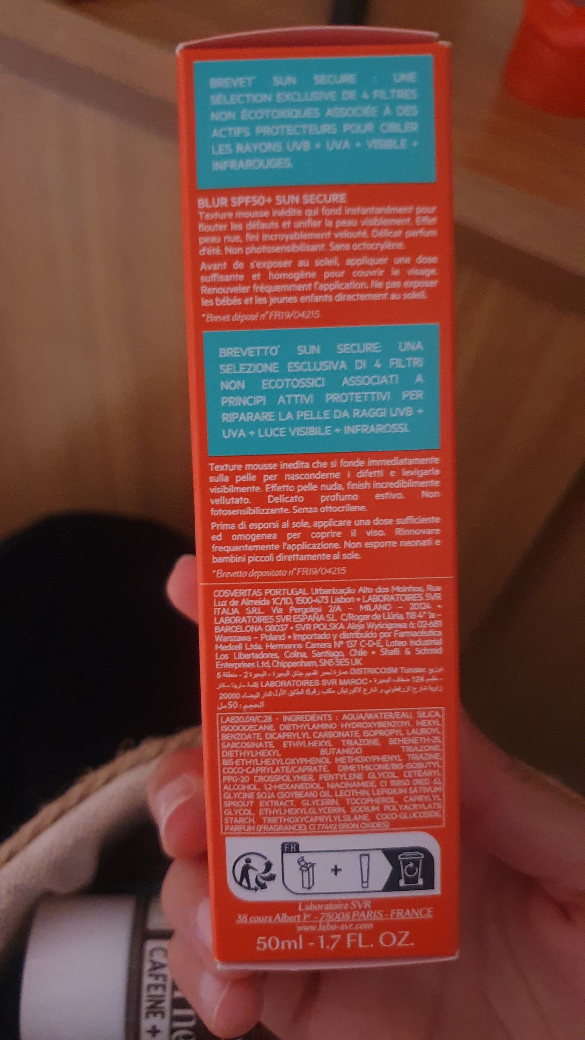 SVR Sun Secure Gelcreme SPF50+ Mousse Cream Optical Blur 50 Ml (3)