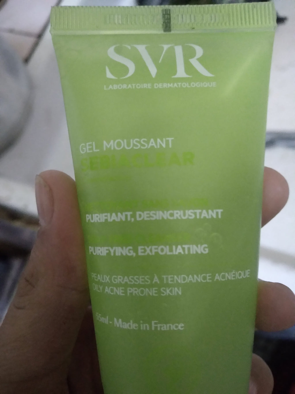 SVR Sebiaclear Gel Moussant 55ml (3)