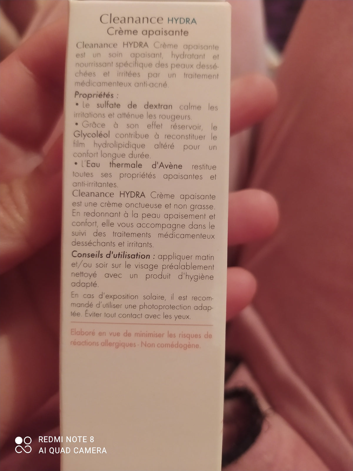 Avene Cleanance Hydra Soothing Cream 40ml/1.3oz For Sensitive And Acne-prone Skin (3)