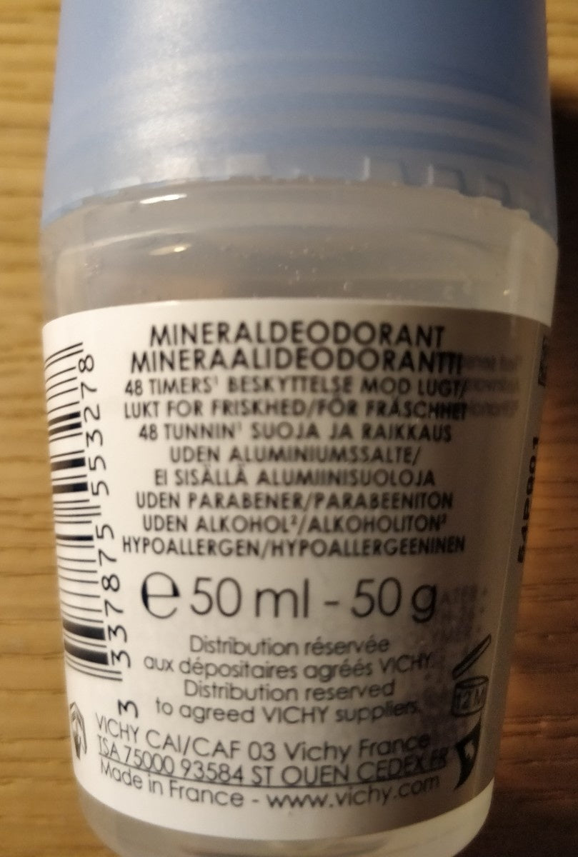 Vichy Déodorant Minéral Sans Sels D'aluminium Roll on (3)