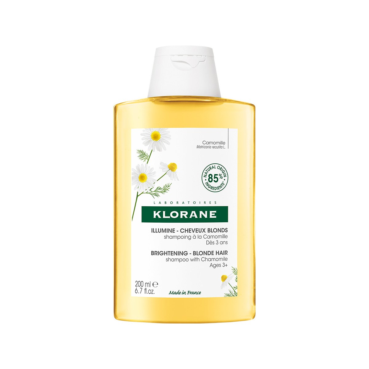 Klorane A La Camomile Illuminating Shampoo Blonde Highlights 200 Ml