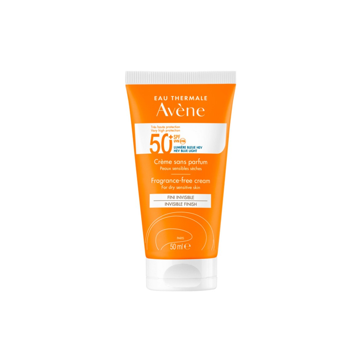 Avene Sun Cream SPF 50+ Fragrance Free 50 Ml