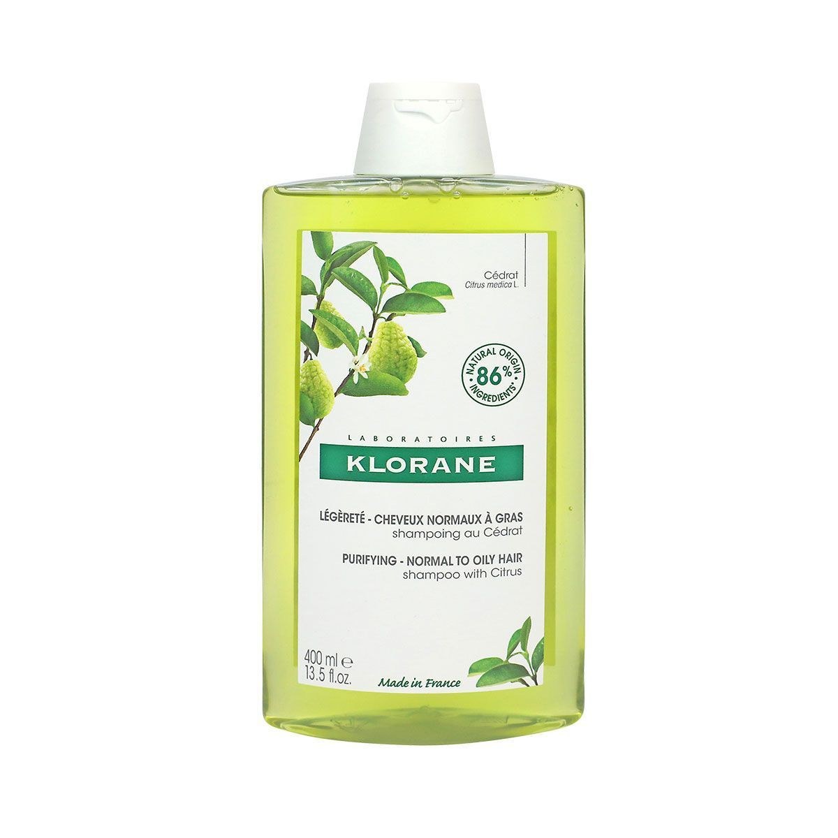 Klorane Shampoo 400ml Purifying For Normal To Oily Hair
