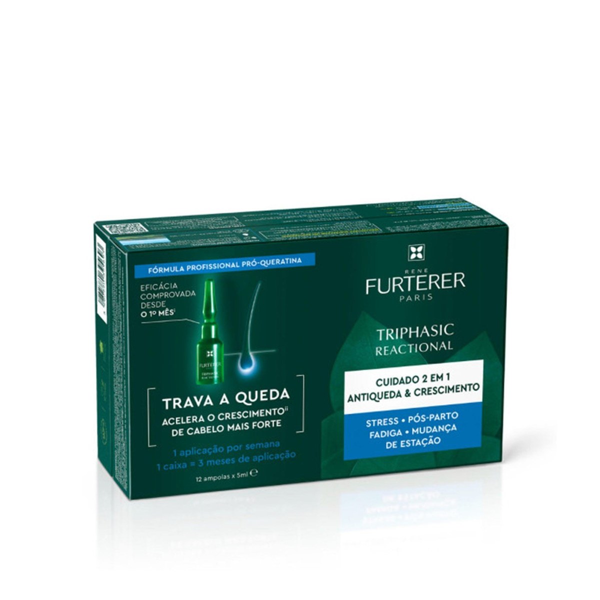René Furterer RENE Triphasic Reactional Anti-Hair Loss Treatment 12 Ampoules