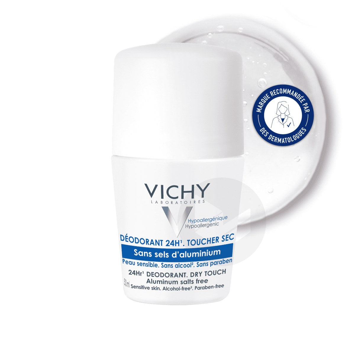 Vichy Deodorant Dry Touch Sensitive Skin 24h - 50 Ml