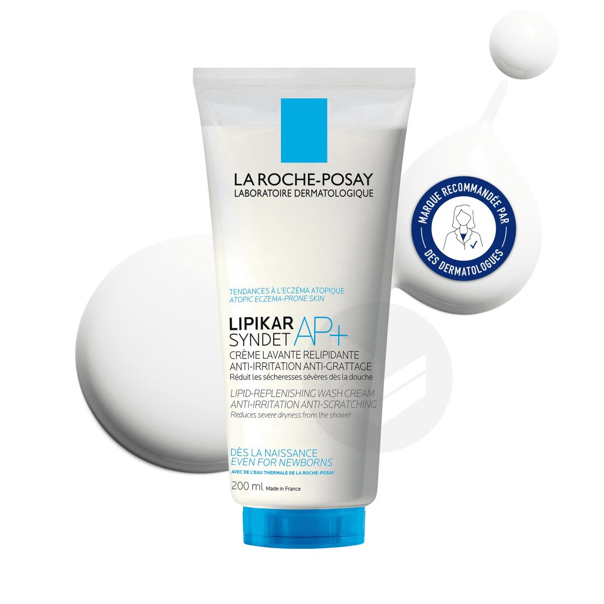 La Roche Posay Lipikar Syndet AP+ Body Wash Gel Cream 200 Ml