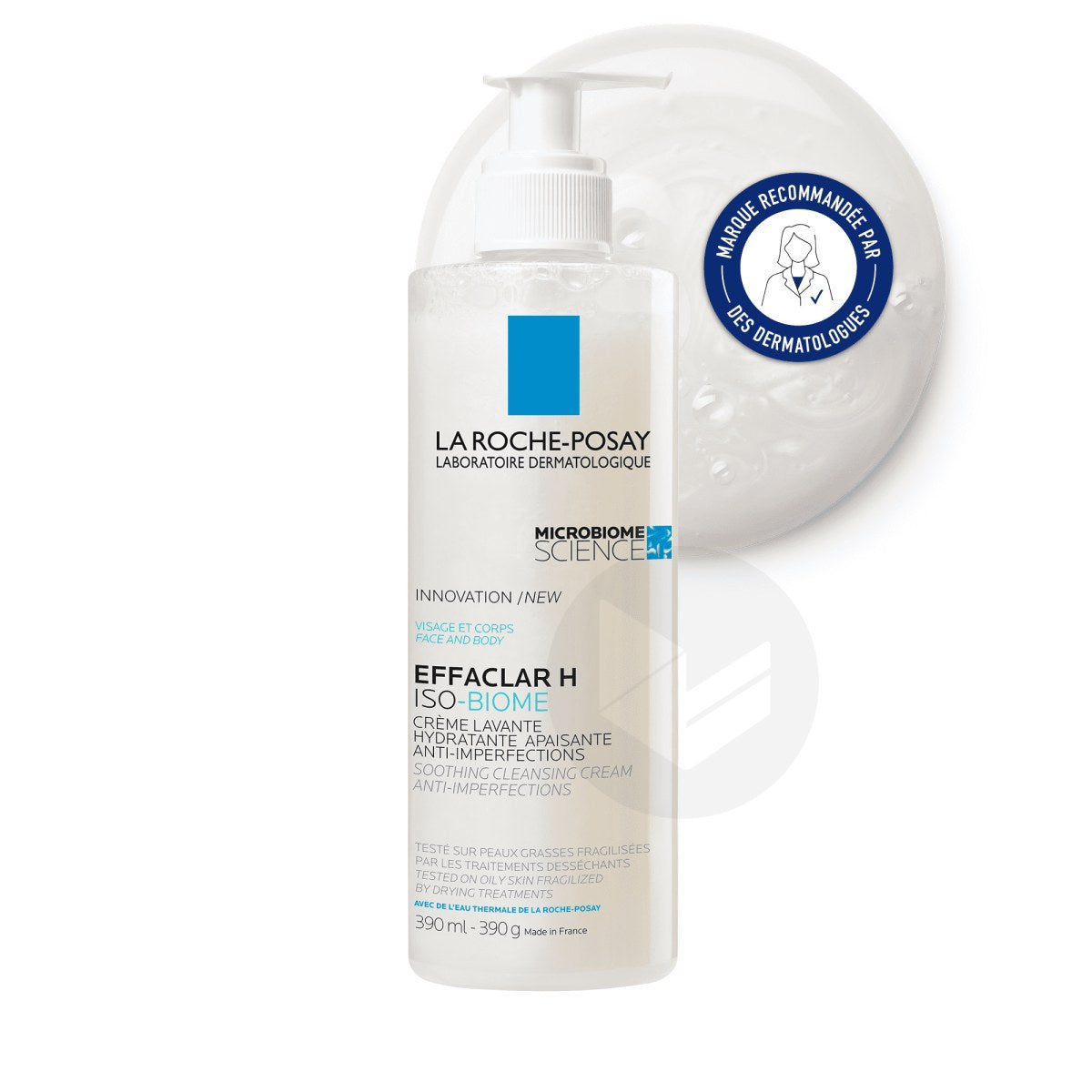 La Roche Posay Roche-Posay Effaclar H Iso Biome Soothing Cleansing Cream 390 Ml