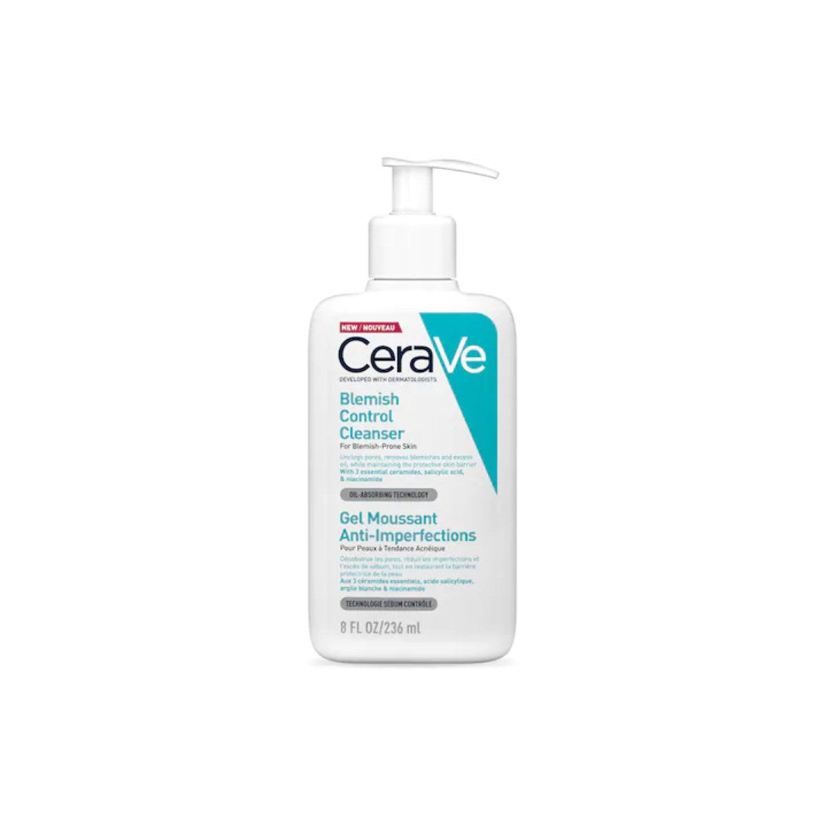 CeraVe Cleansers Blemish Control Cleanser Cleansing Gel Against Imperfections In Acne-prone Skin 236 Ml