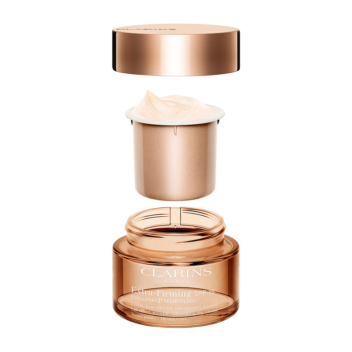 Clarins Extra Firming Day Cream All Skin Types SPF15 Refill 50 Ml