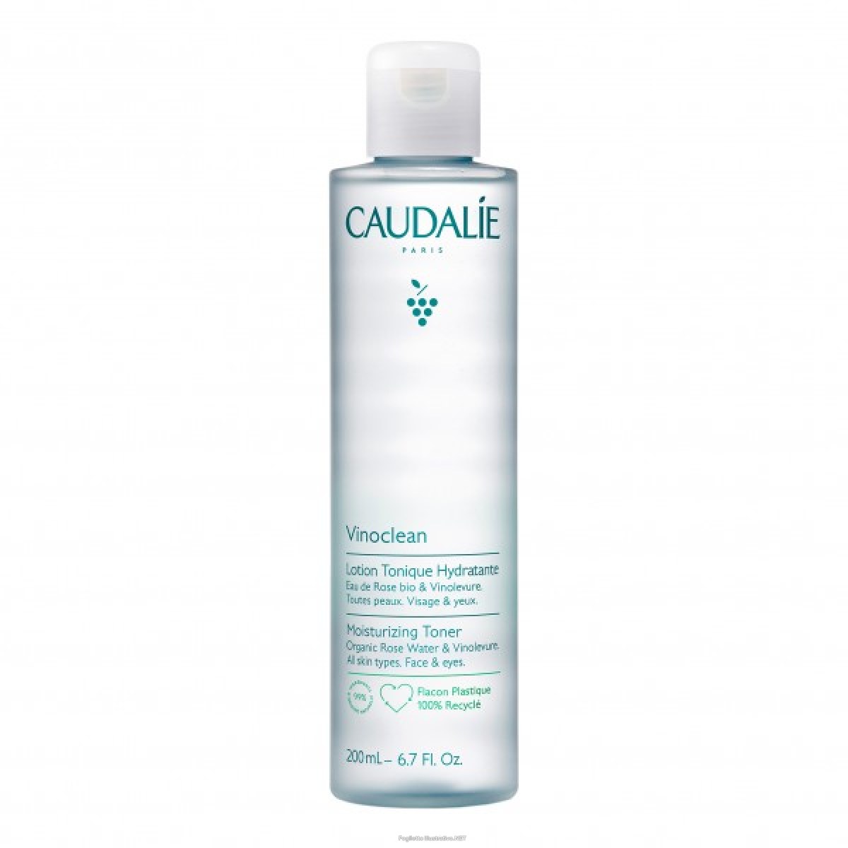 Caudalie Vinoclean Moisturizing Toner Tonic Face Removal Lotion - Eyes 200ml