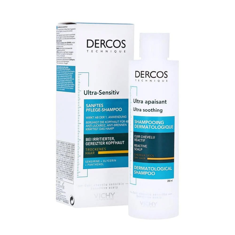 DERCOS Technique - shampooing ultra apaisant cheveux secs ou colorés