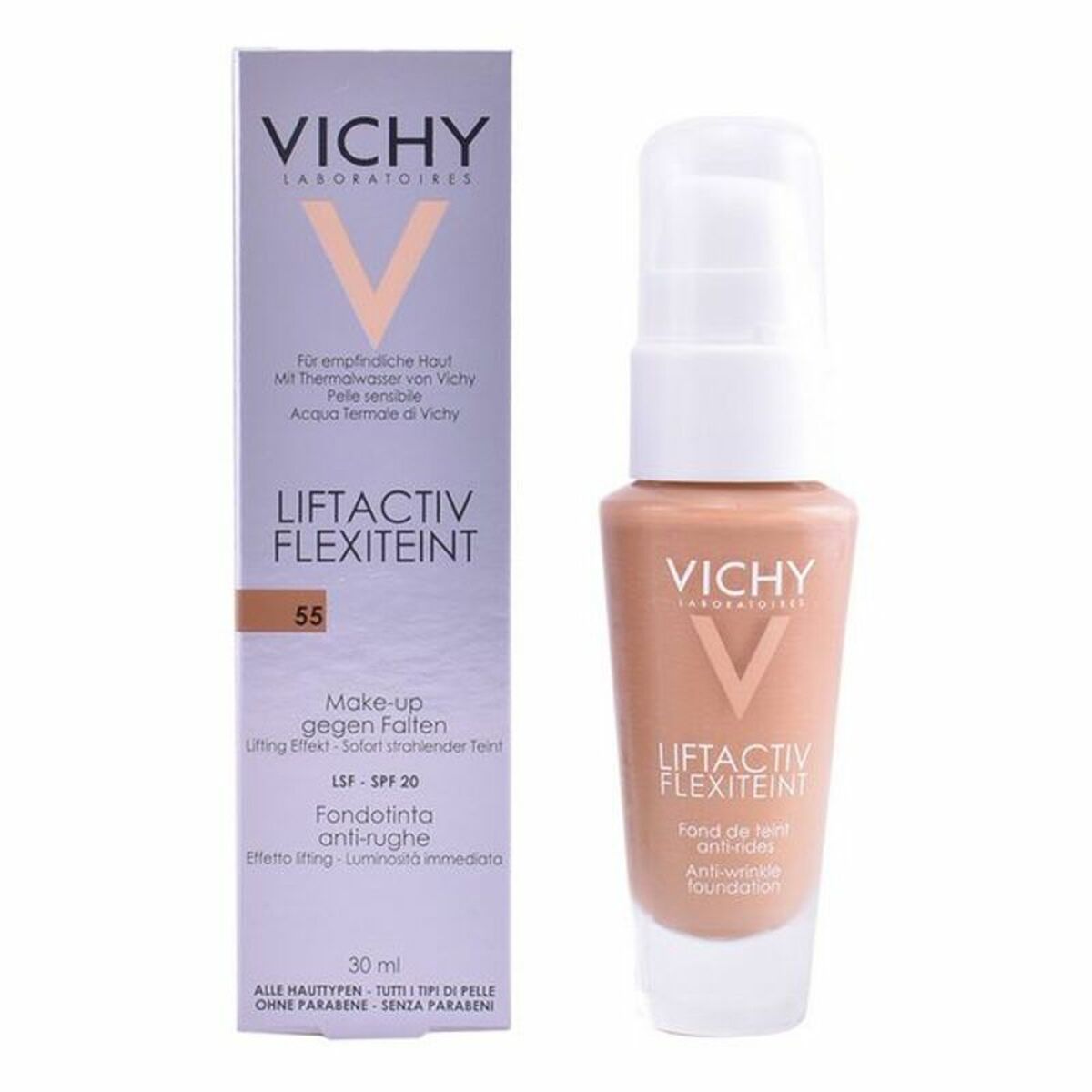 Vichy Liftactiv Flexiteint Fluid Foundation Anti-wrinkles 55 Bronze 1 X 30 Ml