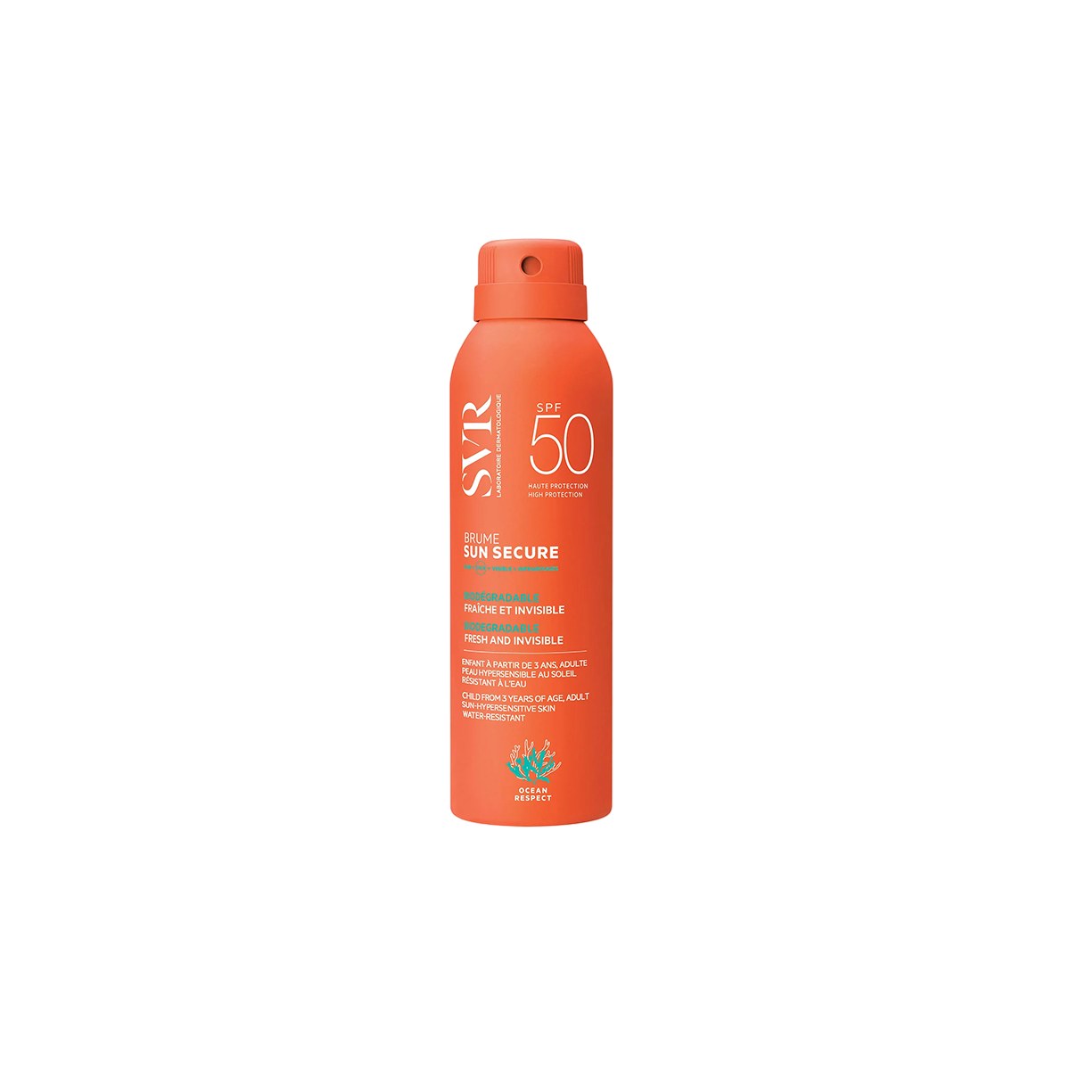 SVR Sun Secure Brume SPF50+ Sunscreen Spray For Face & Body 200ml