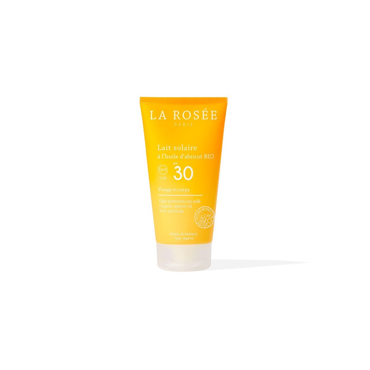 Lait solaire à l'huile d'abricot bio SPF 30