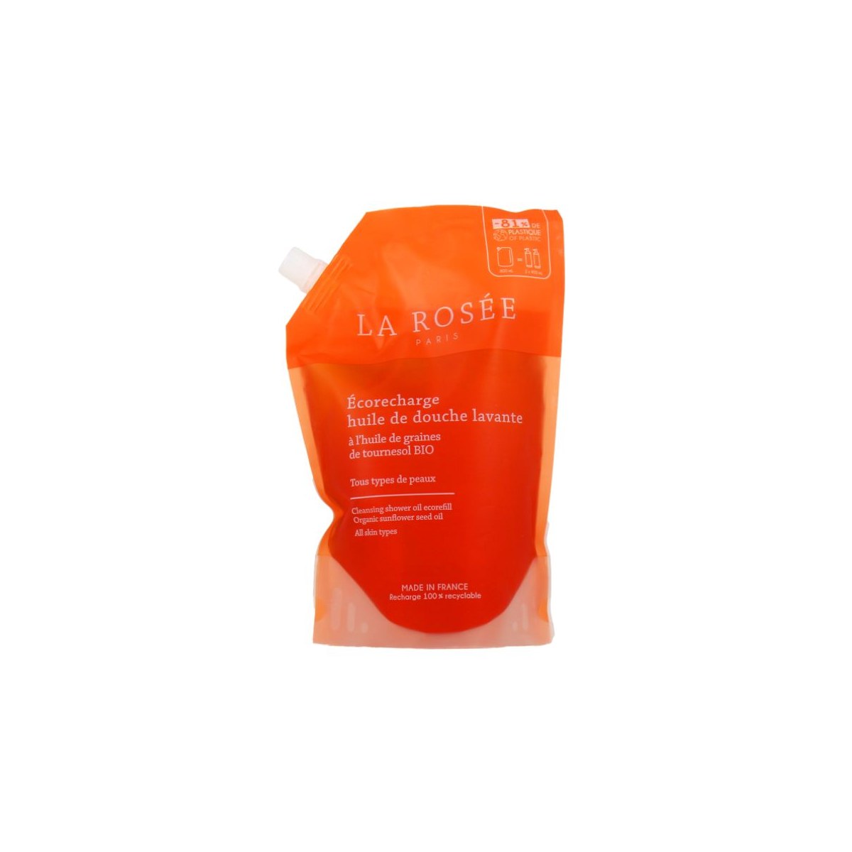 La Rosée Huile De Douche Lavante Eco-Recharge 800 Ml