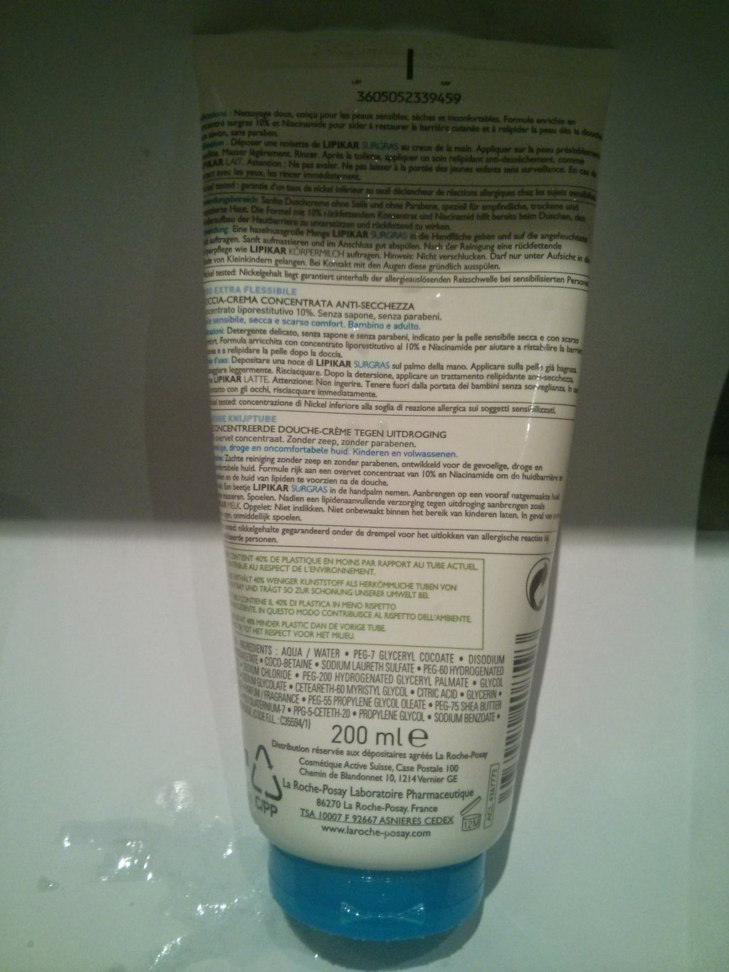 Lipikar surgras Douche-crème concentrée Anti-Dessèchement (4)