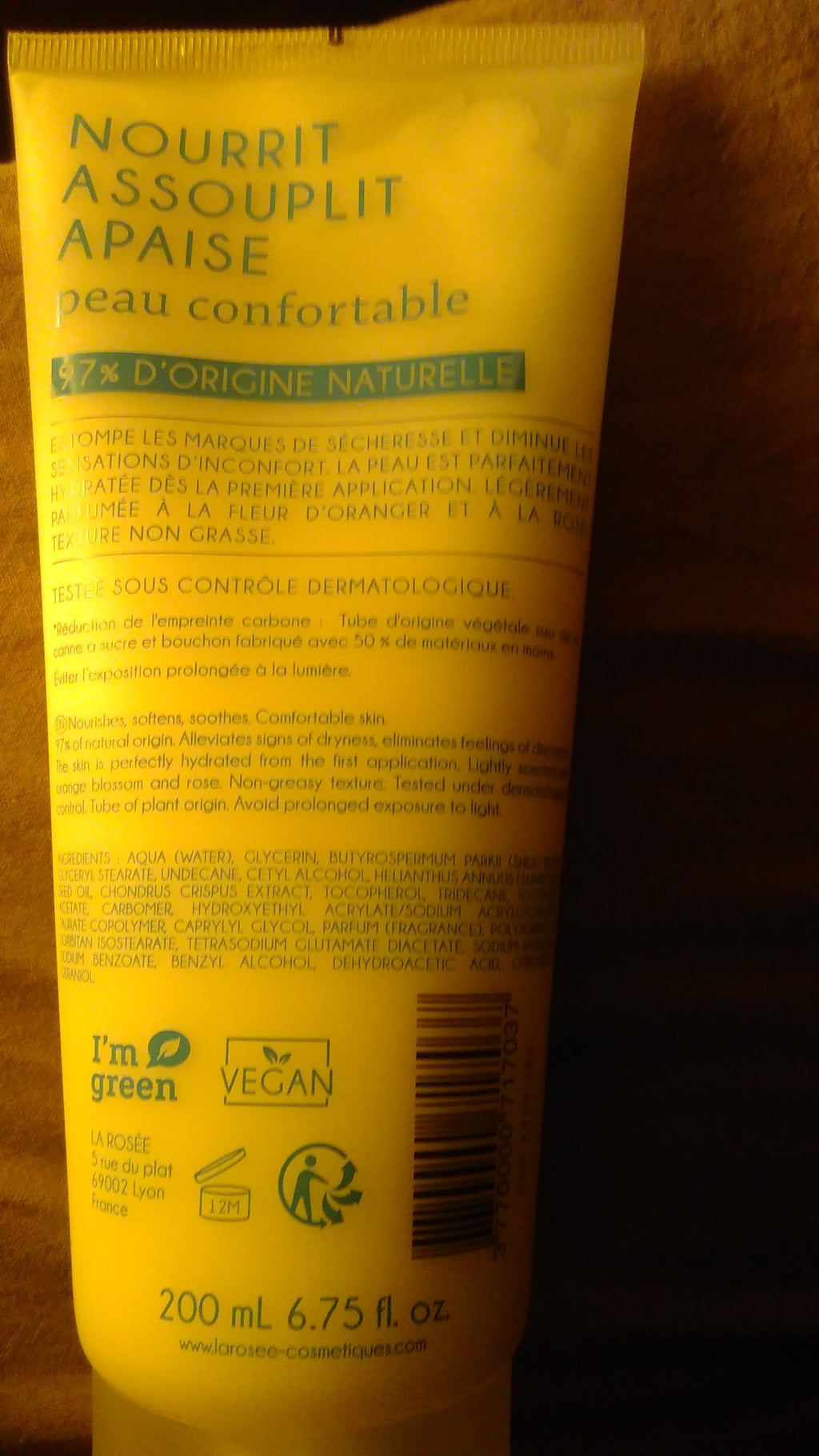 La Rosée Crème Hydratante Corps Au Beurre De Karité 200ml (4)