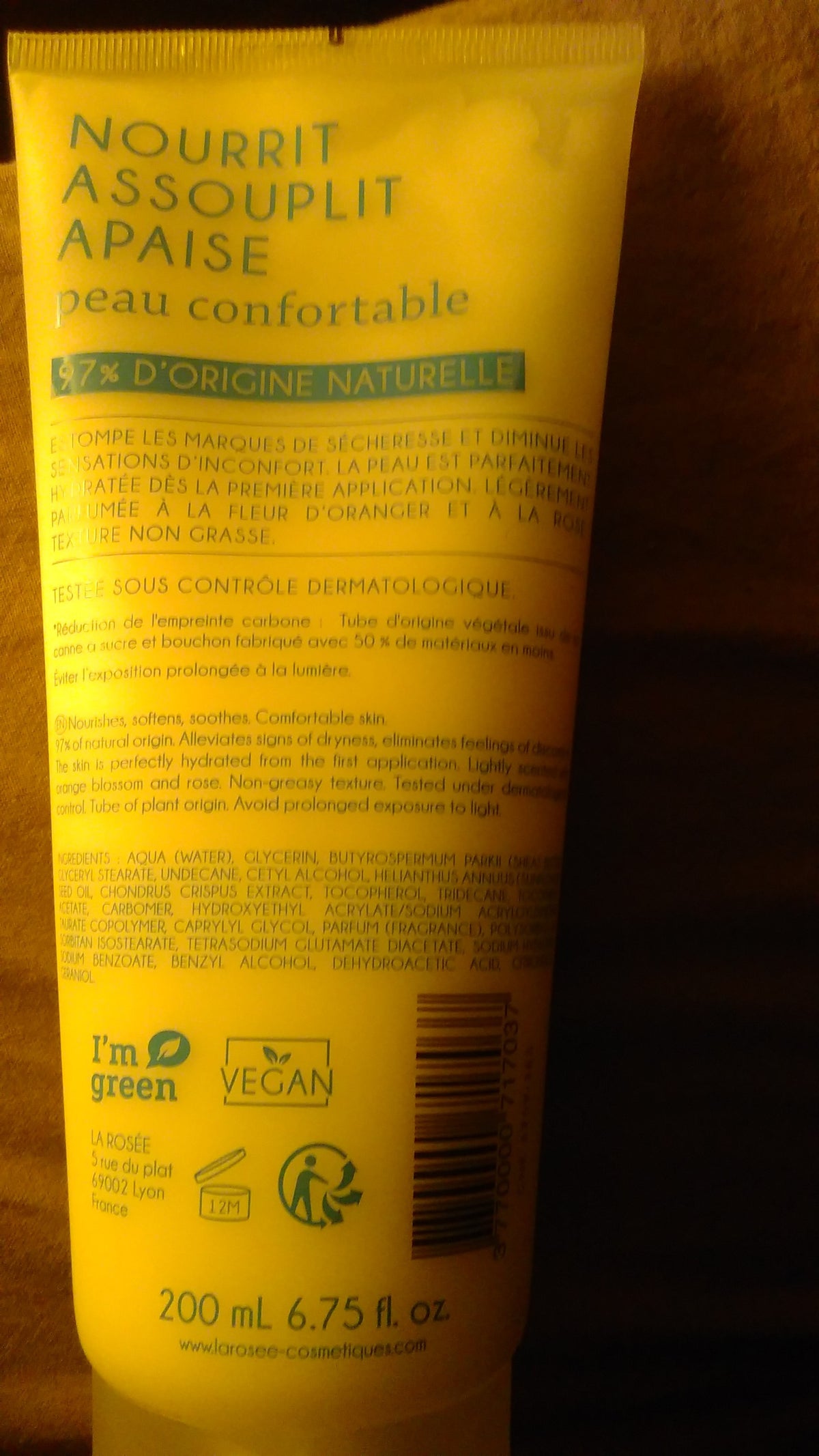La Rosée Crème Hydratante Corps Au Beurre De Karité 200ml (4)
