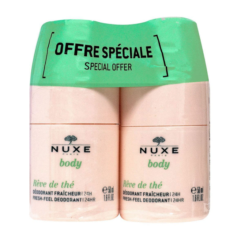Nuxe Body Rêve De Thé Fresh-Feel Deodorant 24H 2 X 50ml