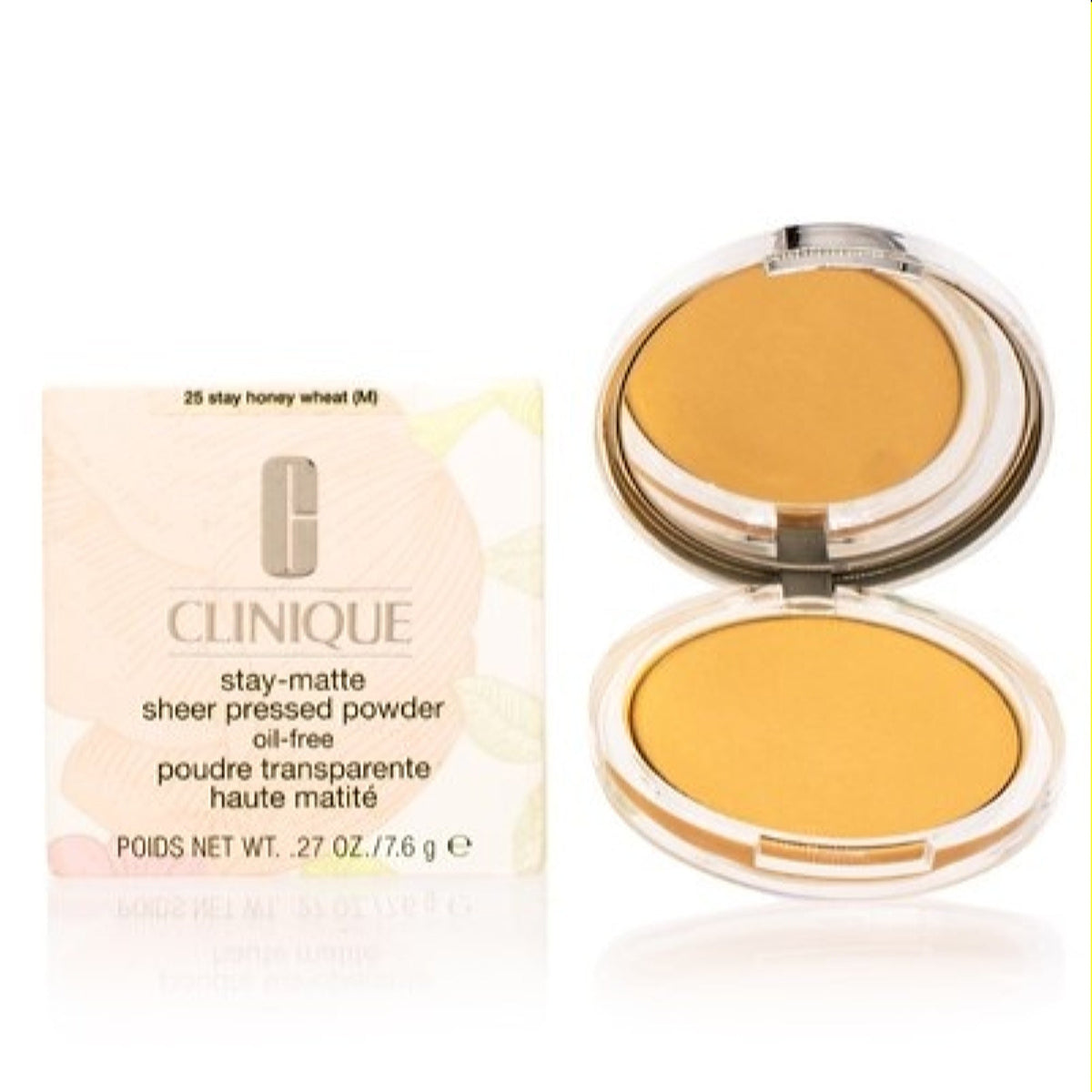 Clinique Stay-Matte Sheer Pressed Powder, 0.27 Oz. Stay Honey Wheat