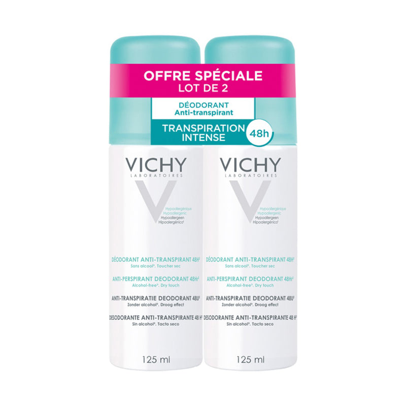 Laboratoires VICHY Déodorant Spray Anti-transpirant 48h - 2x125ml