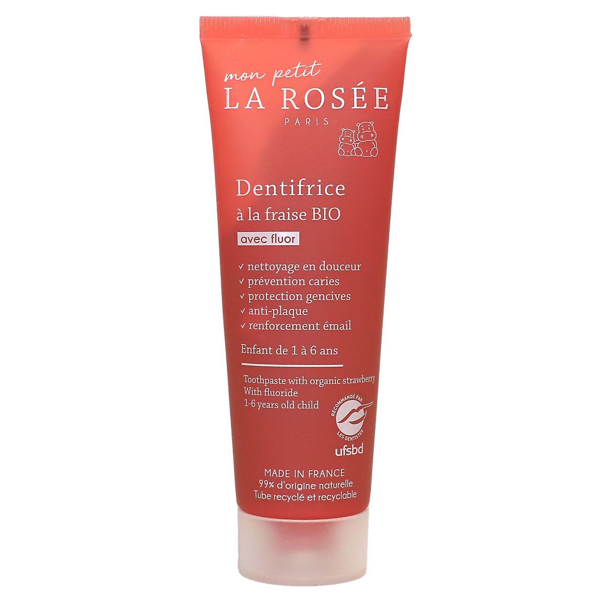 La Rosée Dentifrice Fraise 1-6 Ans 50 Ml