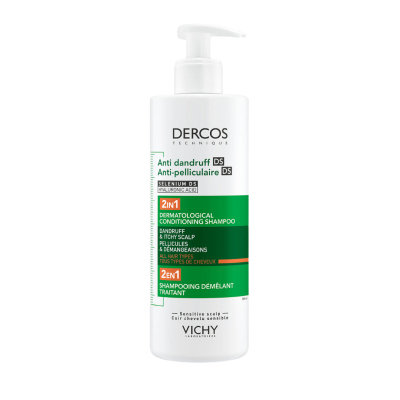 Vichy Shampoo And Conditioner 2 In 1 Anti Dandruff DS (Dermatological Conditioning Shampoo) 390 Ml