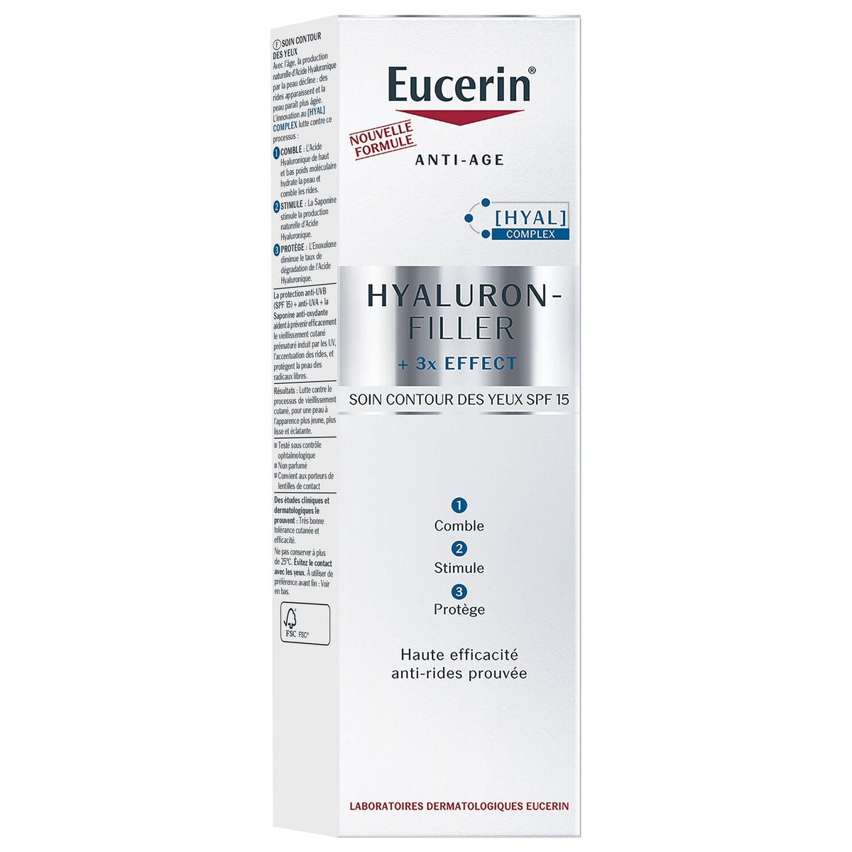 Eucerin Hyaluron-Filler +3x Effect Soin Contour Des Yeux