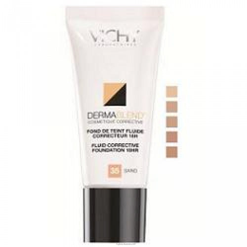 Vichy Dermablend Fluid Foundation Concealer 55 Bronze Spf 35 30 Ml