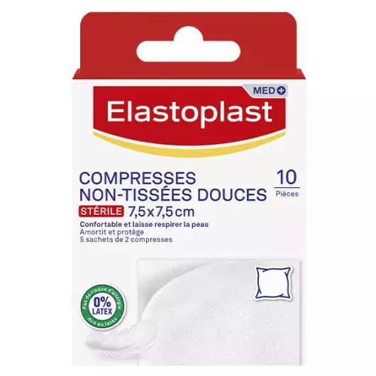 Elastoplast Compresses Non-tissées Douces - 10 Unités