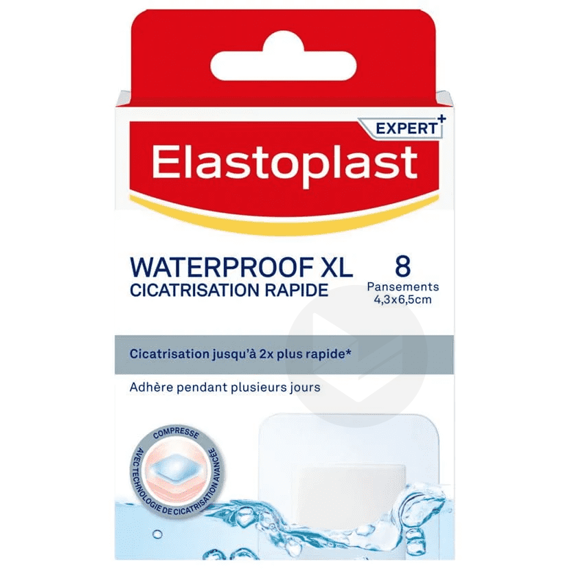 Elastoplast Waterproof XL Rapid Healing 8 Dressings