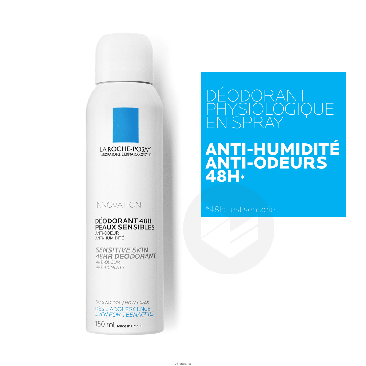 La Roche-Posay Déodorant Peaux Sensibles 48H Spray Lot De 2 X 150ml