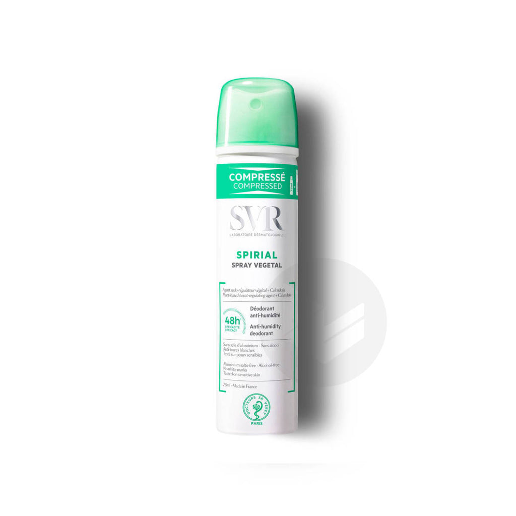 SVR Spirial Vegetal Deodorant Antiperspirant Spray, 75 Ml