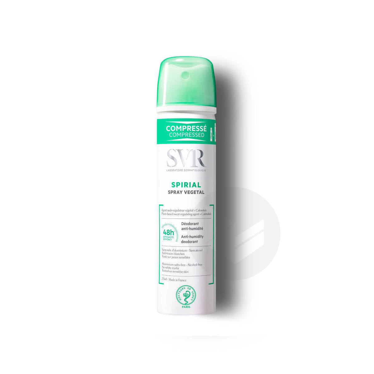 SVR Spirial Vegetal Deodorant Antiperspirant Spray, 75 Ml