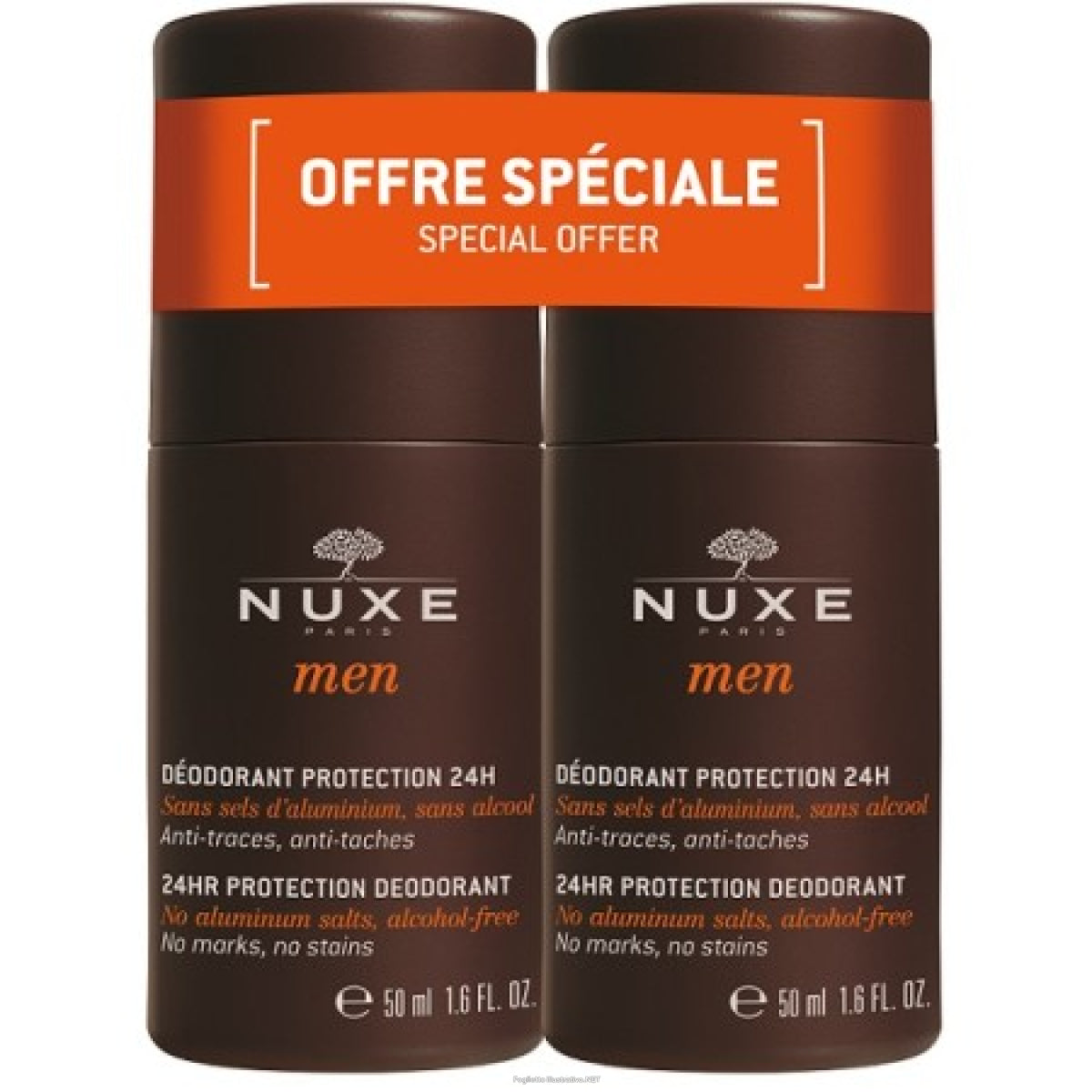 Nuxe Men Protection Deodorant 24h 2x50ml