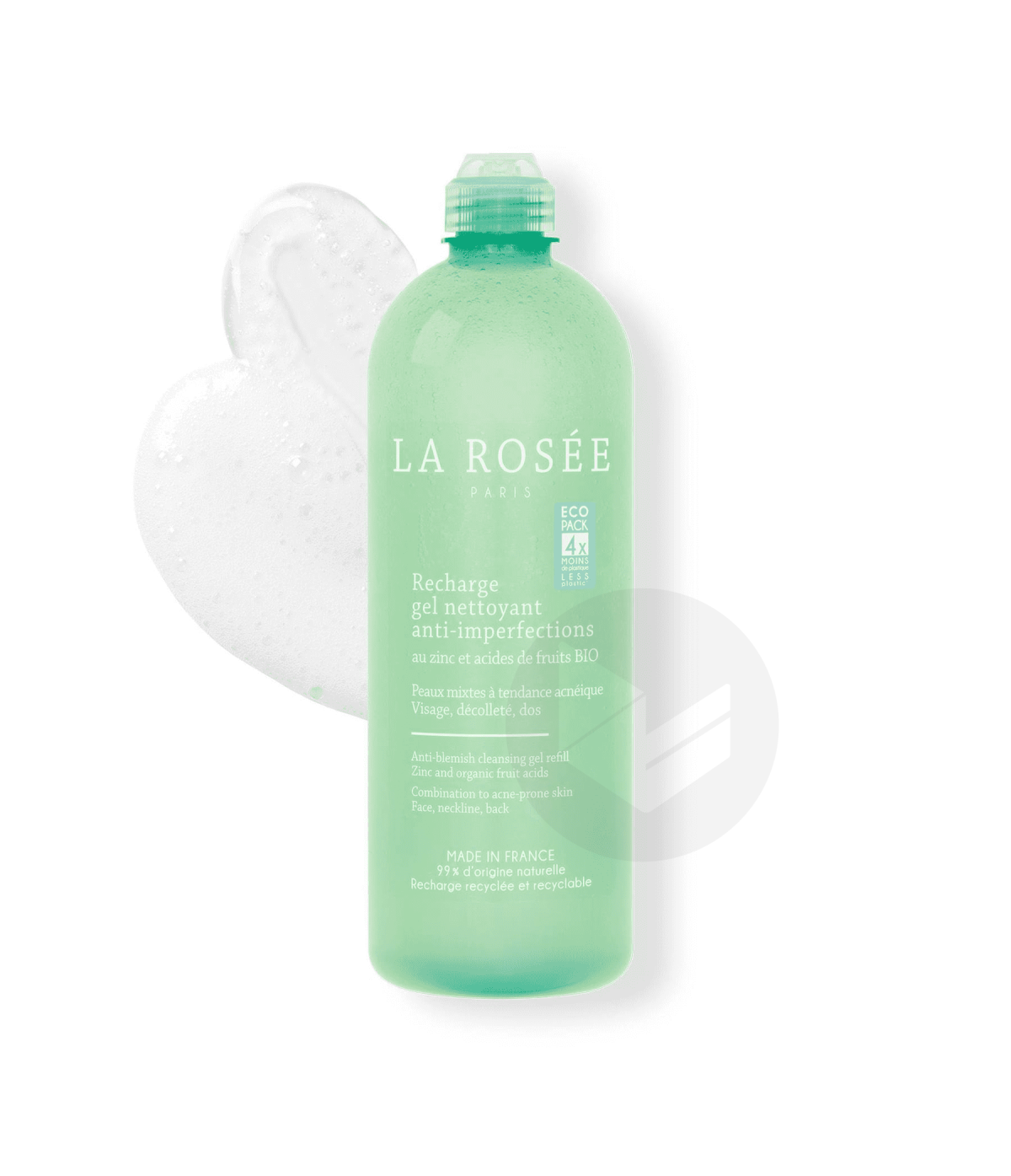 La Rosée Recharge Gel Nettoyant Anti-Imperfections 400ml