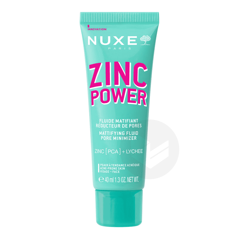 Nuxe Zinc Power Mattifying Fluid Pore Minimizer Cream, 40 Ml