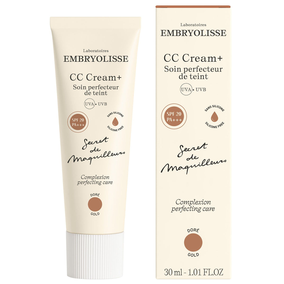 Embryolisse CC Cream, Shade 3 Gold, 30 Ml