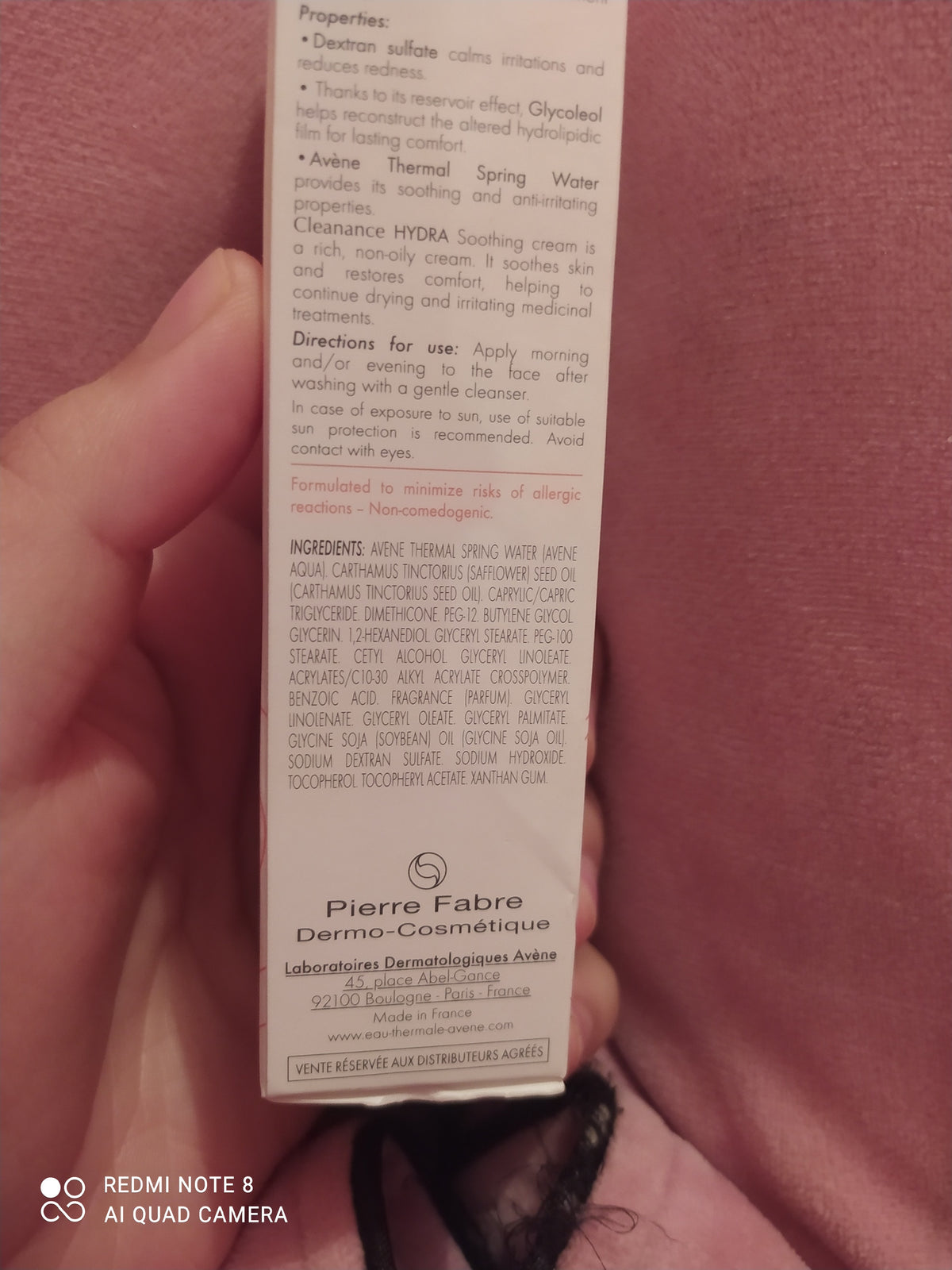 Avene Cleanance Hydra Soothing Cream 40ml/1.3oz For Sensitive And Acne-prone Skin (5)