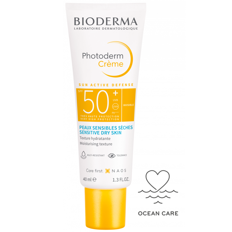 Bioderma Photoderm Invisible Cream SPF 50+ - Lightweight Sunscreen For Dry Sensitive Skin