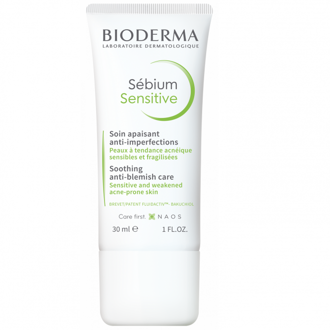 Bioderma Sébium Sensitive Intensive Soothing And Moisturizing Cream For Acne Skin 30 Ml