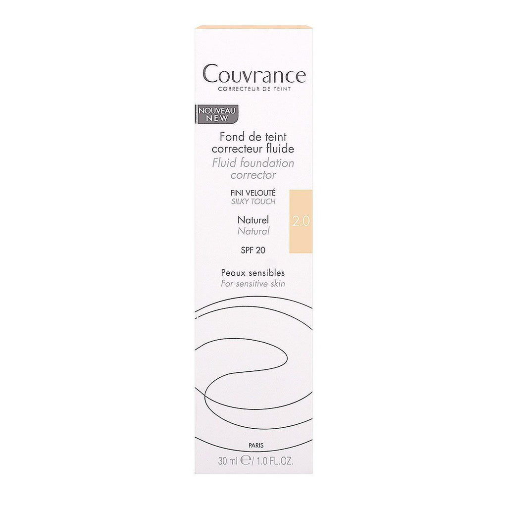 Avène Couvrance Fluid Coverage Foundation SPF 20 Shade 2.0 Natural 30 Ml (2)