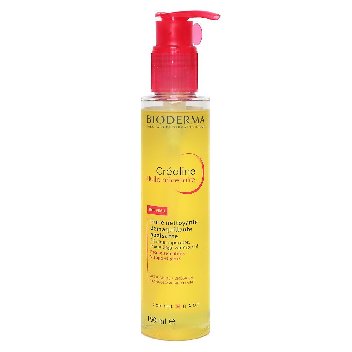 Bioderma Crealine Huile Micellaire Visage &amp; Yeux, 300ml (3)
